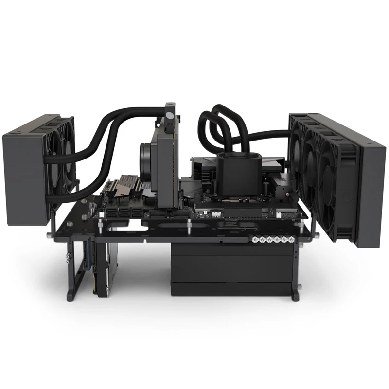 Benchtable Streacom BC1 V2 juodas ATX aliuminis