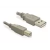 USB kabelis DeLOCK 82215 1,8 m USB A USB B pilkas