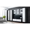 Cama TV stovas VIGO 140 30/140/40 sonomos ąžuolas/baltas blizgus