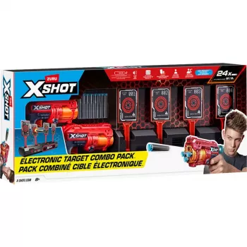 XSHOT Interaktyvioji Taikinys & Fury 4 2 rinkinys, Šaudyklė