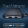 Nešiojamas maitinimo bankas USAMS PB56 10000mAh 2xUSB / USB-C / MicroUSB greitas įkrovimas
