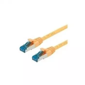 VALUE - Pataisos laidas - RJ-45 (M) į RJ-45 (M) - 1,5 m - SFTP, PiMF - CAT 6a - be halogenų, liejamas, su apsauga nuo užkabinimo, vytas - geltonas (21.99.1992)