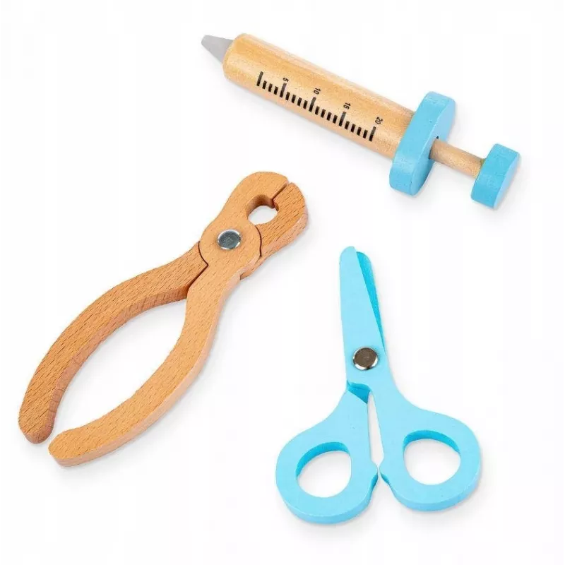 Vaikų medicininis žaidimų rinkinys Extralink Little Doctor Case, 43 dalys