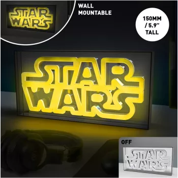 LED neoninis ženklas Paladone Star Wars dizainas PP13123SW – dekoratyvinis LED šviestuvas sienai ar lentynai