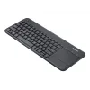 Belaidė klaviatūra su jutikliniu kilimėliu Logitech K400 Plus - 2.4 GHz - Čekiška - Juoda
