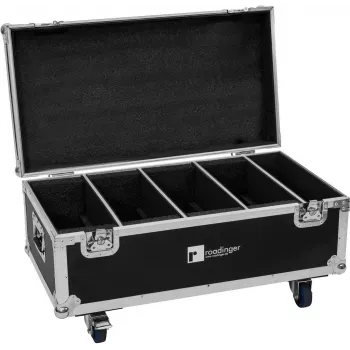 Transportinis dėklas Flightcase Roadinger PLL-384 4 LED šviestuvams, tvirtas dizainas