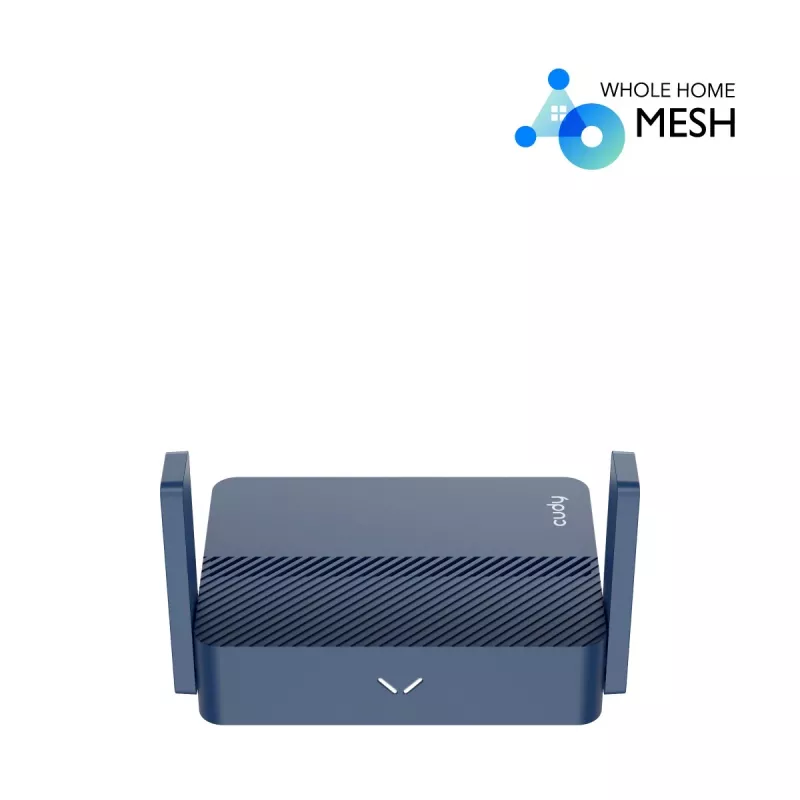 Nešiojamas maršrutizatorius Cudy TR3000 AX3000 Wi‑Fi 6, Gigabit Ethernet WAN/LAN, USB-A, išorinės antenos, mėlynas