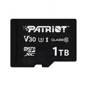 MicroSDXC atminties kortelė PATRIOT VX Series 1 TB – UHS‑I, Class 10, U3, V30, 90 MB/s skaitymas, 80 MB/s rašymas