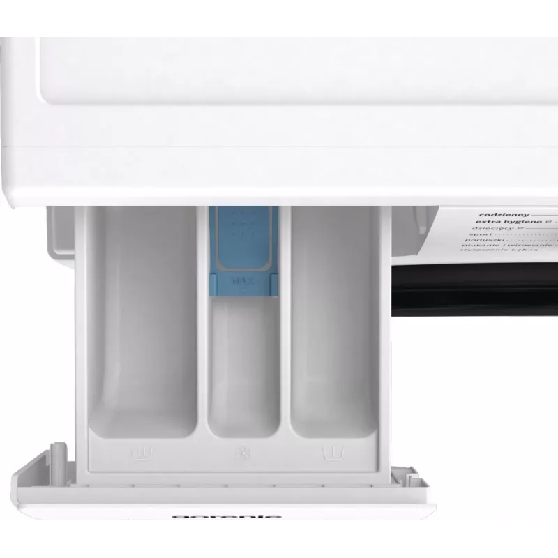 Laisvai pastatoma skalbyklė Gorenje W3NGPI72SBS, 7 kg, 1200 aps./min., inverterinis variklis, garų funkcija, 15 programų, balta