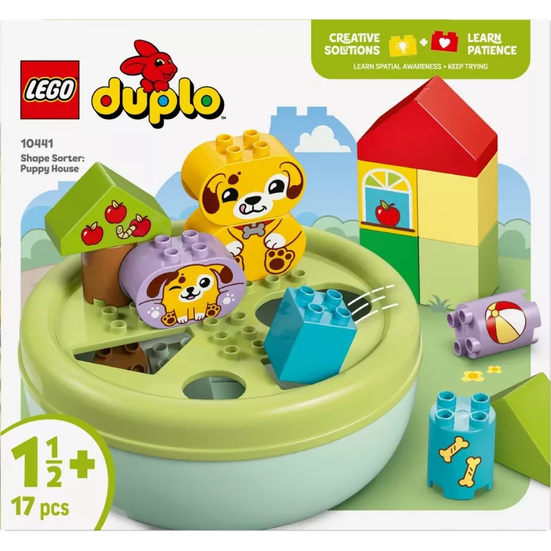 Konstrukcinis žaislas LEGO DUPLO Formų rūšiuotojas Šuniuko namelis 10441, 17 dalių, nuo 1½ iki 5 metų