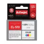 Kasetė rašalinė ActiveJet AC-513R suderinama su Canon CL-513, 15 ml dažų, XL didelės išeigos, spalvota (C/M/Y), atnaujinta premium