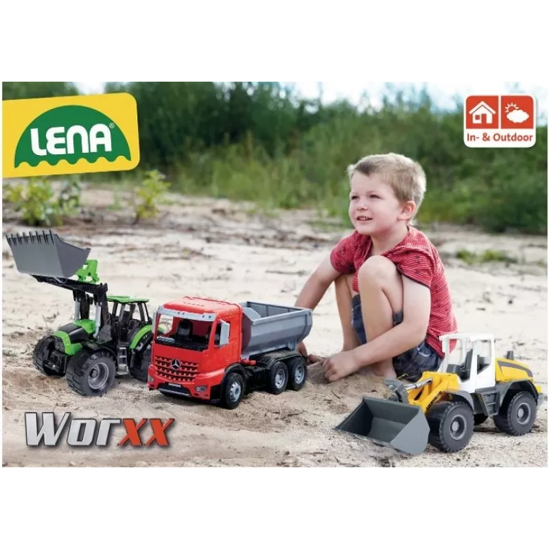 Sunkvežimis Lena WORXX 04610EC pilkai raudonas nuo 3 metų