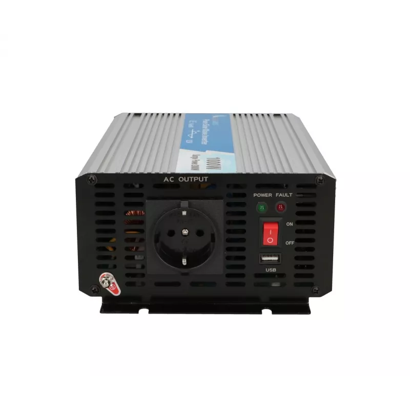Įtampos keitiklis Extralink OPIP-1000W 12V 230V 1000W gryno sinuso