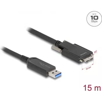 Aktyvus optinis kabelis DeLOCK 83217 USB 10 Gbps Type-A į Micro-B 15 m