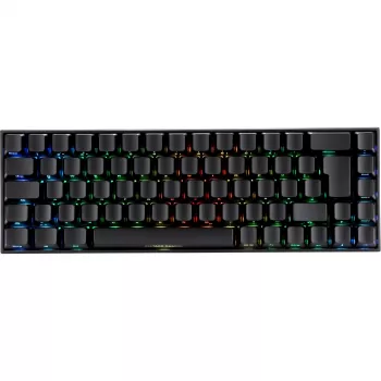 Deltaco GAM-100-DE - 65% - USB + Bluetooth - mechaniniai jungikliai - QWERTZ - RGB LED - juoda