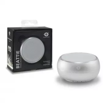 Conceptronic BEATTIE belaidis Bluetooth garsiakalbis, sidabrinis, 3 W, 150–20000 Hz, Bluetooth 3.0+HS, Micro-USB