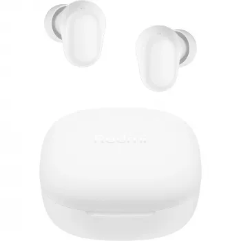 Belaidės ausinės į ausį Xiaomi Buds 6 Play su Bluetooth, USB Type-C įkrovimu, baltos