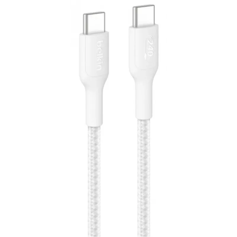 USB-C laidas Belkin BoostCharge Pro 2 m, USB-C, baltas, 240 W