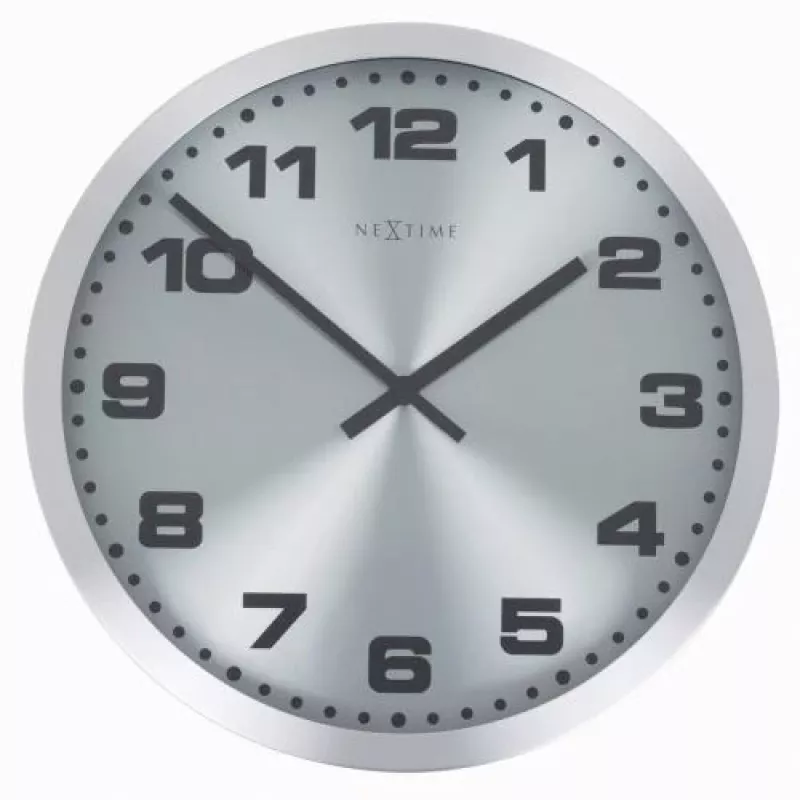 NeXtime klok 2906zw Mercure sieninis laikrodis, Ø25 cm, sidabrinis