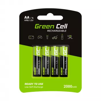 Įkraunama baterija Green Cell GR02 — NiMH AA 1,2 V 2000 mAh, 2 vnt.