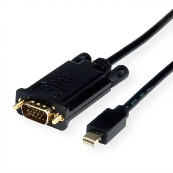 ROLINE 11.04.5976 Vaizdo kabelis-adapteris 1,5 m Mini DisplayPort → VGA (D-Sub) Juodas
