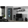 TV stovas Cama Meble SOHO 140 – 1400×430×370 mm, pilkas viršus (medžio drožlių plokštė), pilkas rėmas