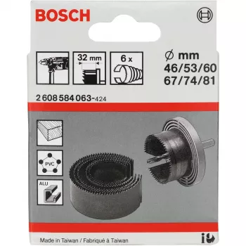 Gręžtuvinis pjūklo rinkinys Bosch 2 608 584 063 šešiakampiu kotu 6 vnt
