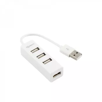 Sbox H-204W USB 4 prievadų šakotuvas Kokoso baltas