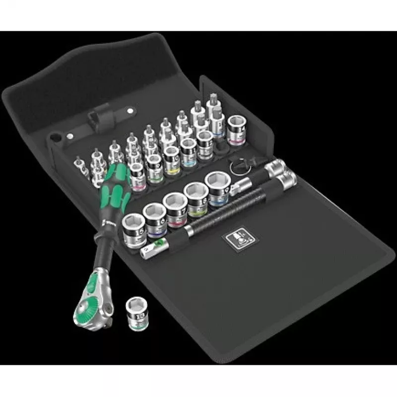 Wera 05003536001 8100 SB All-in Zyklop Speed reples komplektas, 3/8 colio, 35 dalių