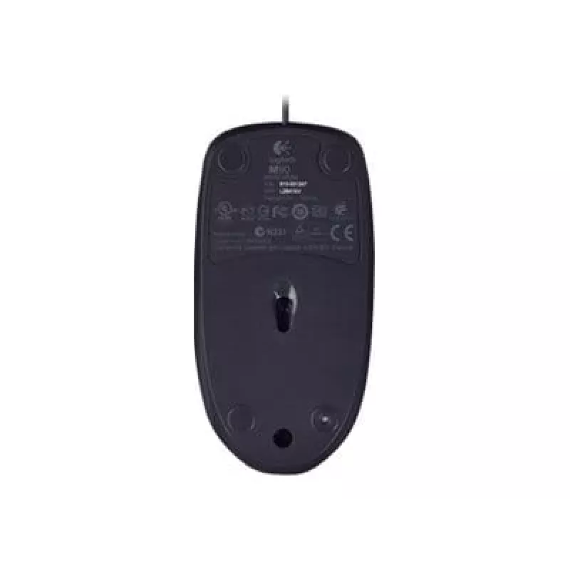Logitech M90 laidinė optinė biuro pelė — 1000 DPI, ambidekstrinė, USB Type-A, juoda