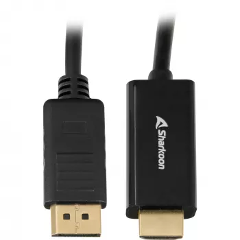Sharkoon SHA DisplayPort 1.2 į HDMI 4K juodas 2,0 m AKTYVUS 4Kx2K 60 Hz