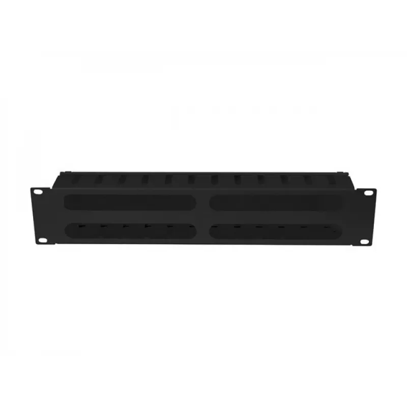 Kabelių organizatorius stelažinis 19 inch 2U LANBERG AK-1705-B, juodas