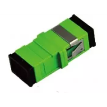 Extralink SC/APC adapter, vienmodis, simpleksas, be flanšo, žalias