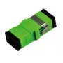 Extralink SC/APC adapter, vienmodis, simpleksas, be flanšo, žalias