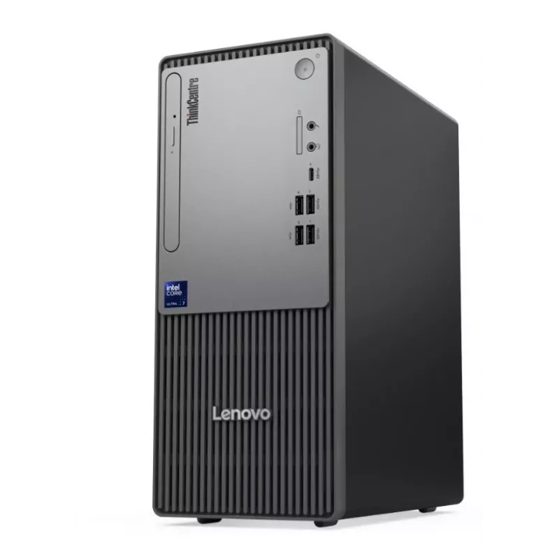 Stalinis kompiuteris Lenovo ThinkCentre Neo 50t G6 Tower — Intel Ultra 7 265, 16GB RAM, 512GB SSD, Windows 11 Pro, DVD, juodas, 3Y OS+1Y CI