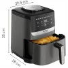 Karšto oro gruzdintuvė Tefal Easy Fry Silence EY551HE0 5 L juoda, pilka, nerūdijantis plienas