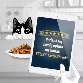 FELIX Tasty Shreds su lašiša ir tunu - 4x 80 g