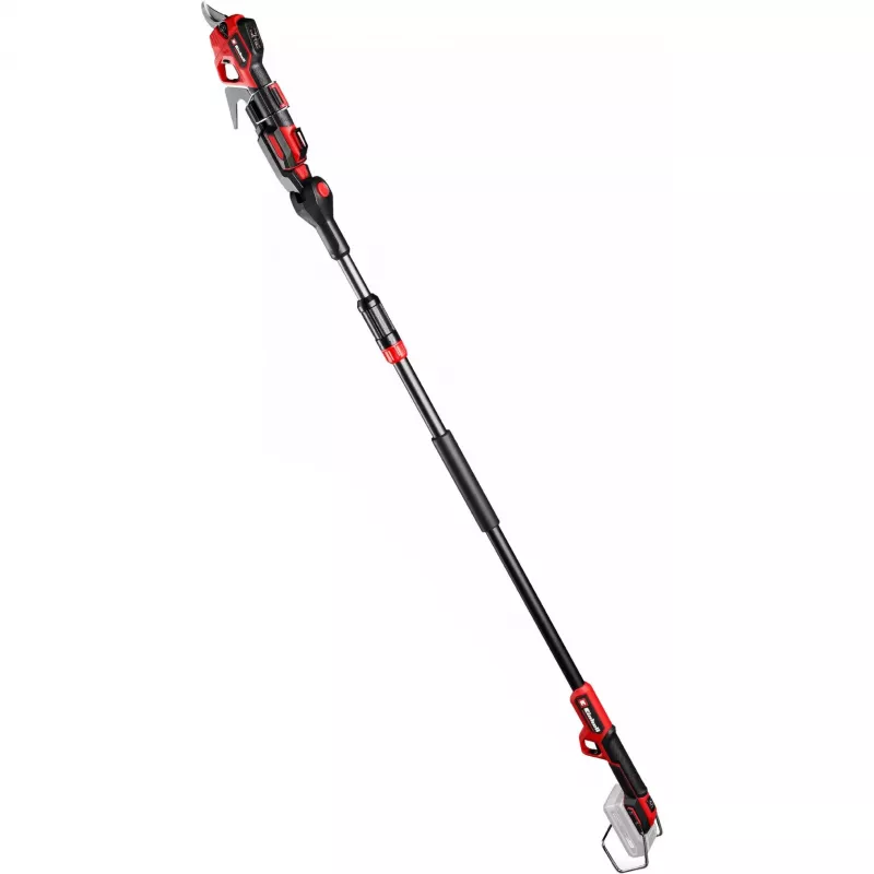 Genėjimo žirklės EINHELL GP-LS 18/28 Li T BL-Solo — belaidės teleskopinės aplenkiminės genėjimo žirklės, 18 V, pjovimo galia 2,8 cm, aliumininis kotas