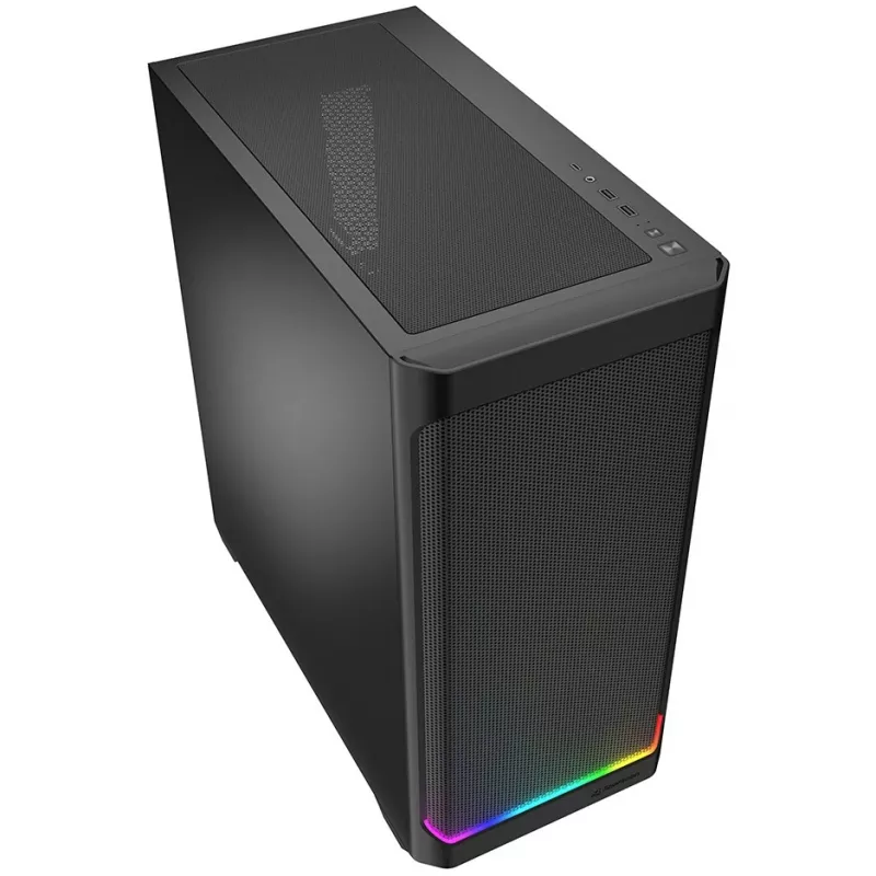 Sharkoon AK4 RGB STRIP Midi Tower korpusas juodas