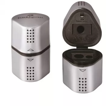 Rankinis pieštukų galąstuvas Faber-Castell Grip 2001 Silver