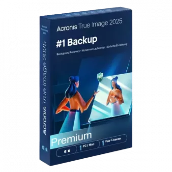 Acronis True Image | Premium + 1 TB debesies saugykla | 1 kompiuteriui/Mac | 1 metai