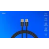 DisplayPort kabelis SAVIO CL-166 2 m Juodas — DisplayPort 1.4, kištukas-kištukas, paauksuoti kontaktai