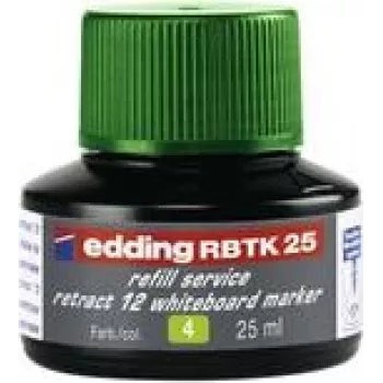 Pripildomas rašalas markeriui Edding RBTK 25, žalias, 25 ml