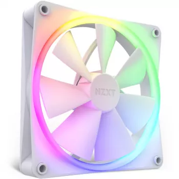 NZXT F140 RGB 140 mm baltas vienas ventiliatorius
