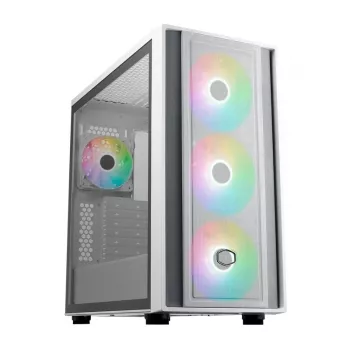 Cooler Master MasterBox 600 White Desktop – baltas vidutinio dydžio kompiuterio korpusas