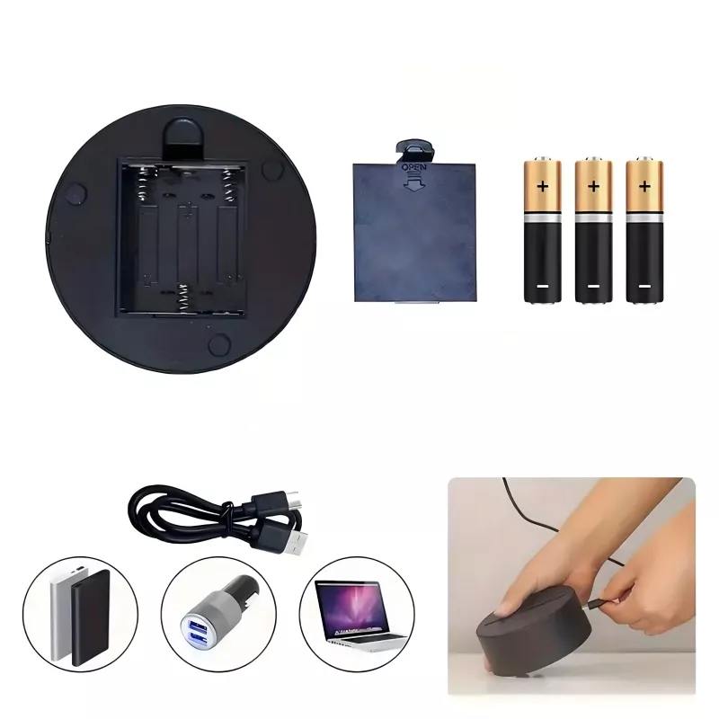Naktinė lemputė Extralink HOME 3D širdies optinė iliuzija USB