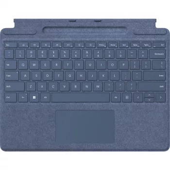 Microsoft Surface Pro klaviatūra DE/AT QWERTZ vokiška mėlyna su jutikliniu kilimėliu