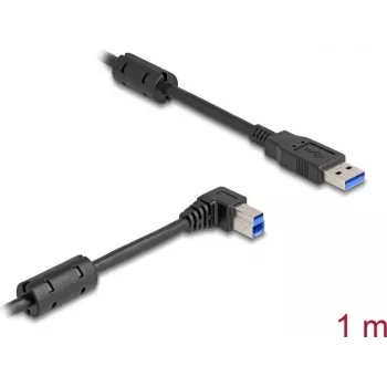 DeLOCK USB kabelis Type-A kištukas į Type-B kištuką 90° kampu 1 m