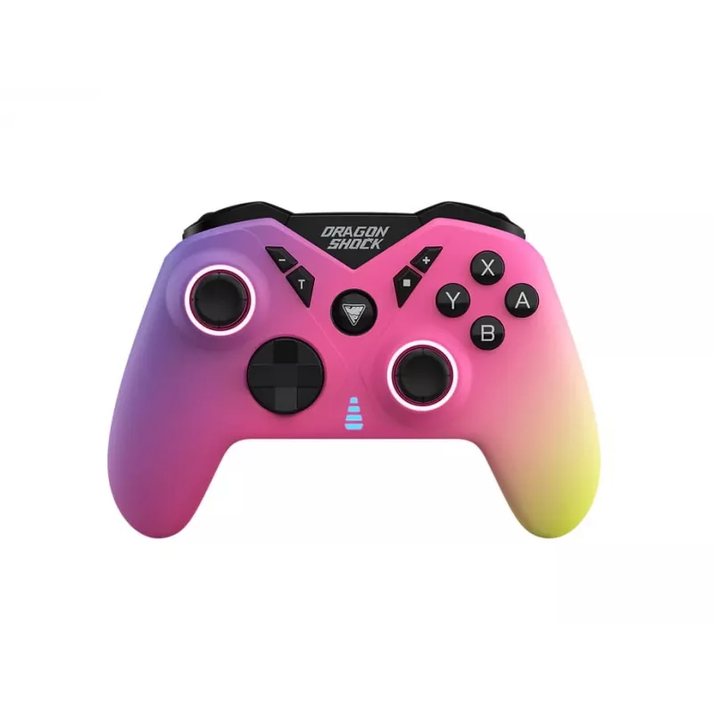 DragonShock Nebula Ultimate belaidis valdiklis, skirtas Nintendo Switch, su D-Pad, Home, Start, Turbo mygtukais, daugiaspalvis, Bluetooth