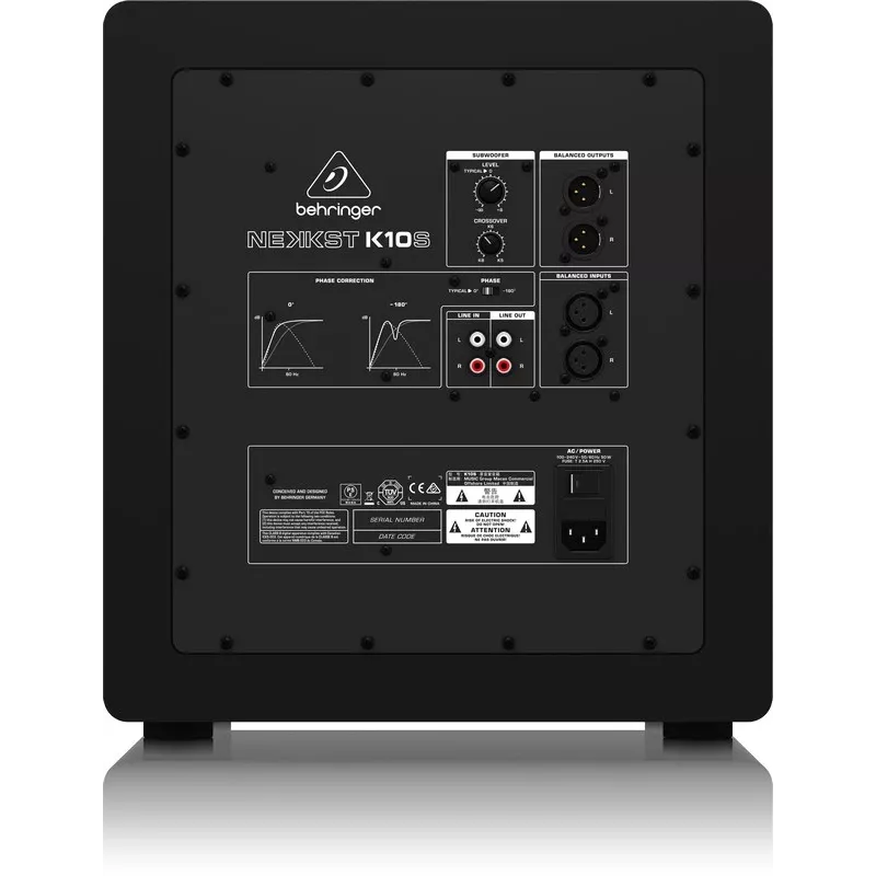 Behringer K10S Black aktyvus žemų dažnių garsiakalbis